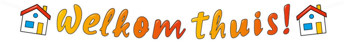 Letterslinger | Welkom thuis | Cartoon | 3 meter